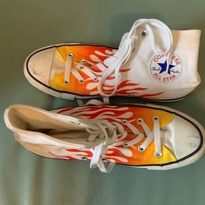 White Converse all stars